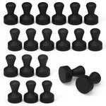 Load image into Gallery viewer, SMART&amp;COOL Silicone Fridge Magnets, Anti Scratch Push Pin Magnets, Refrigerator Magnets, Thumbtack Magnets for Fridge, Dry Erase Board, Whiteboard, Office, Classroom, School (20 Pack, Black)

