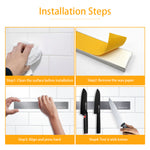 Load image into Gallery viewer, SMART&amp;COOL 12 Inch Self-adhesive Magnetic Knife Holder, Magnetic Knife Strip for Wall Mounting, no Drilling (Stainless Steel-12 in)
