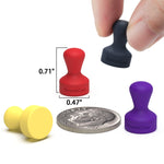 Load image into Gallery viewer, SMART&amp;COOL Silicone Fridge Magnets, Anti Scratch Push Pin Magnets, Refrigerator Magnets, Thumbtack Magnets for Fridge, Dry Erase Board, Whiteboard, Office, Classroom, School (20 Pack, Black)
