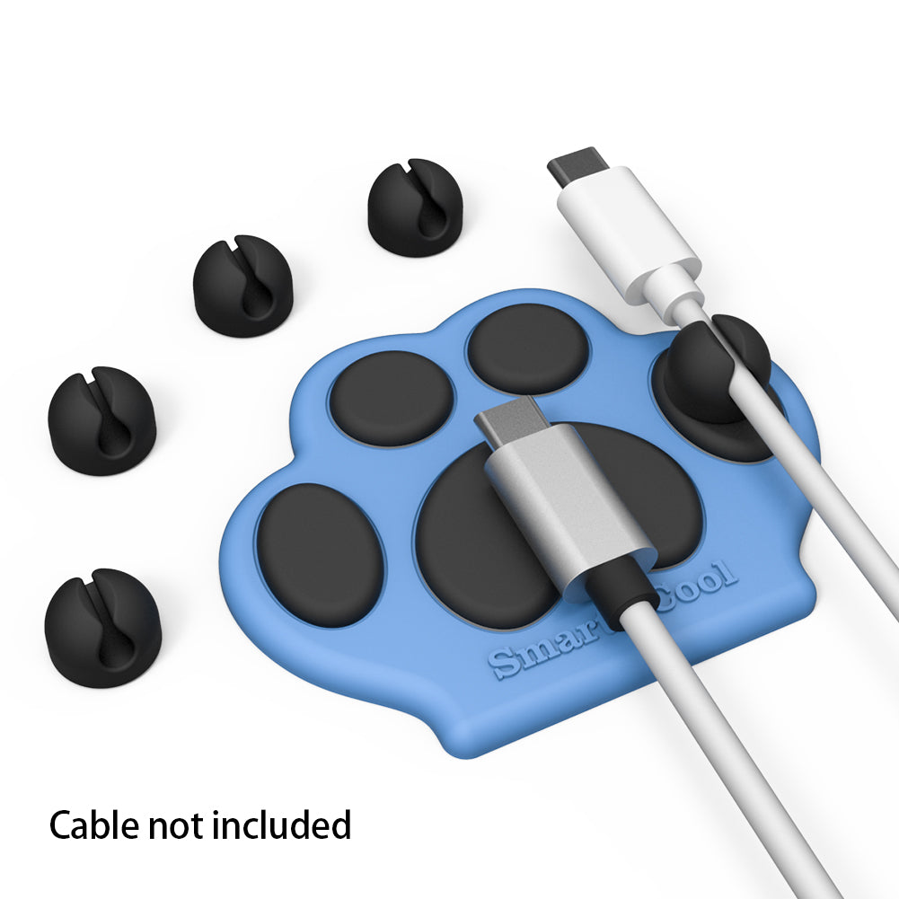 SC-EM011-B: Smart&Cool Bulk Sale (10 pack per order with 5% discount) Self-Adhesive Magnetic Cable Manager/Cord Organizer