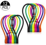 Load image into Gallery viewer, SC-M0001-A: Smart&amp;Cool (L 7.16&#39;&#39;  20 per Pack) Reusable Silicone Strong Magnetic Cable Ties/Magnetic Twist Ties for Bundling and Organizing, Holding Stuff, Book Markers, Fridge Magnets, or Just for Fun, 10 Colors
